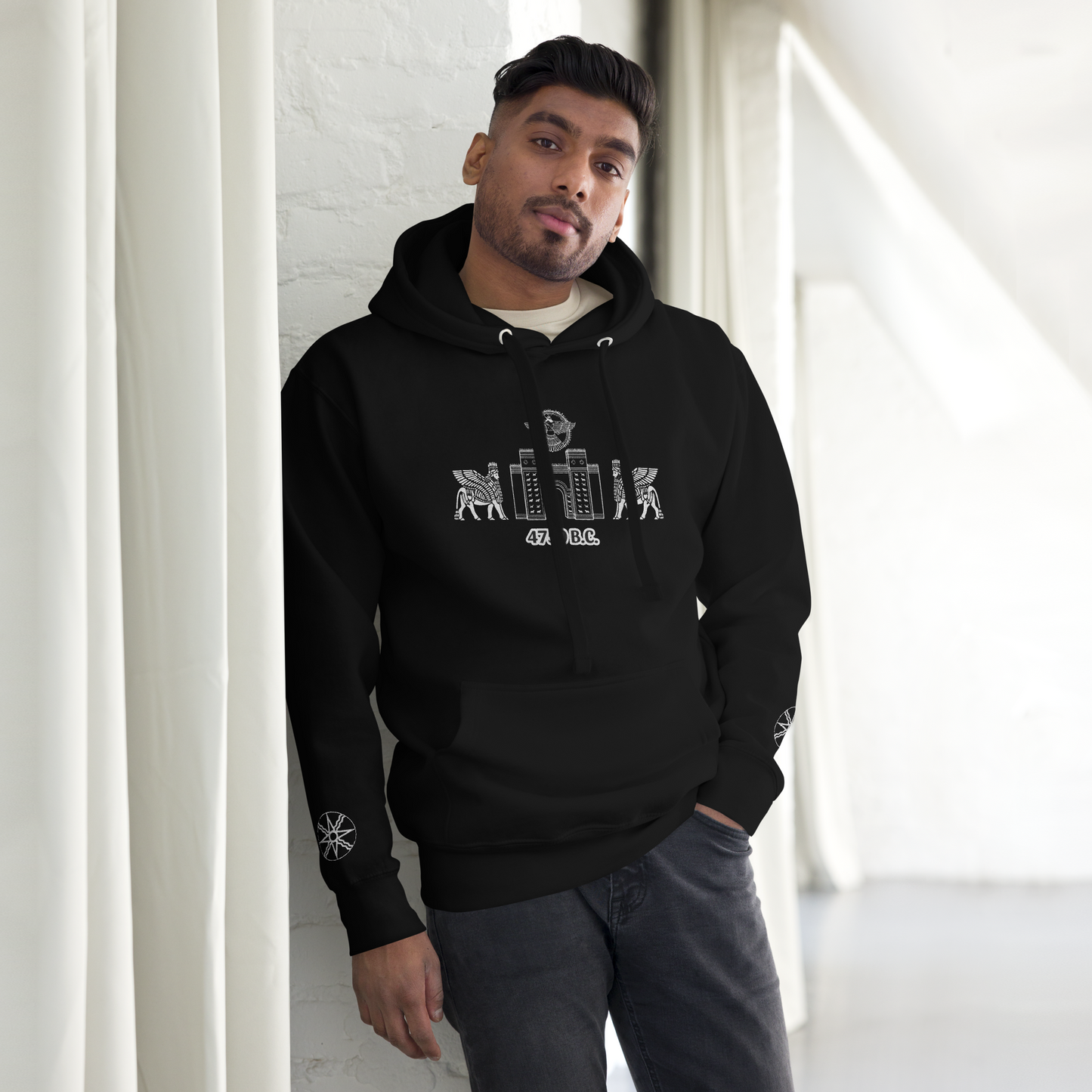 Assyrian Embroidered Unisex Hoodie