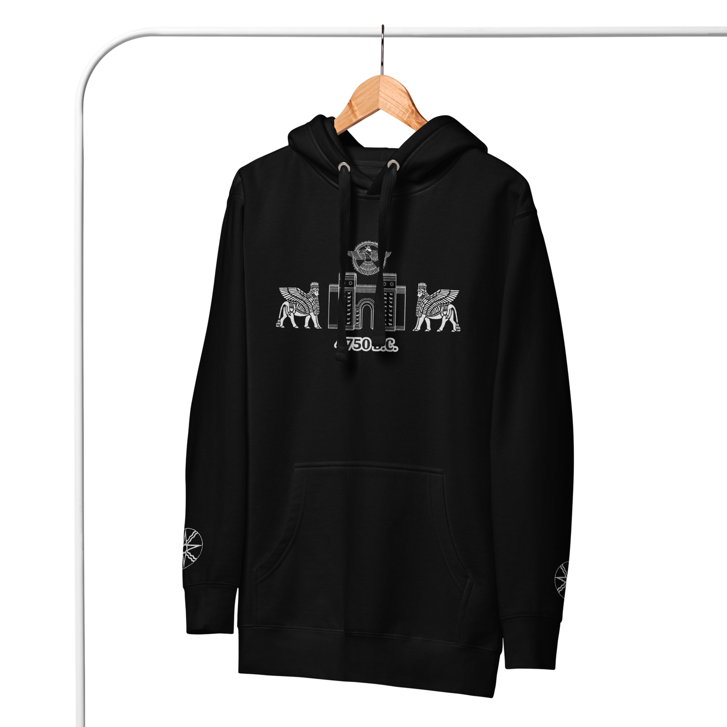 Assyrian Embroidered Unisex Hoodie